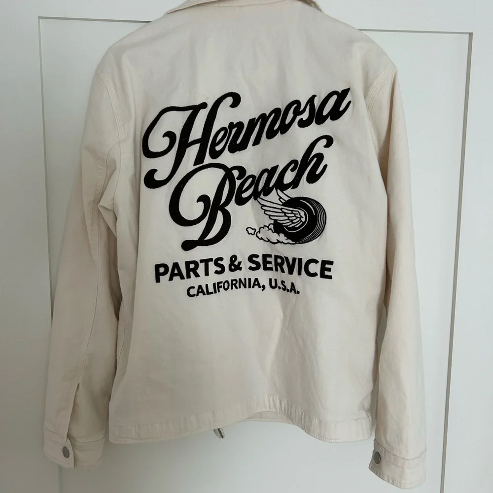 Hollister Beige Zip-Up Jacket - Picture 2 of 4